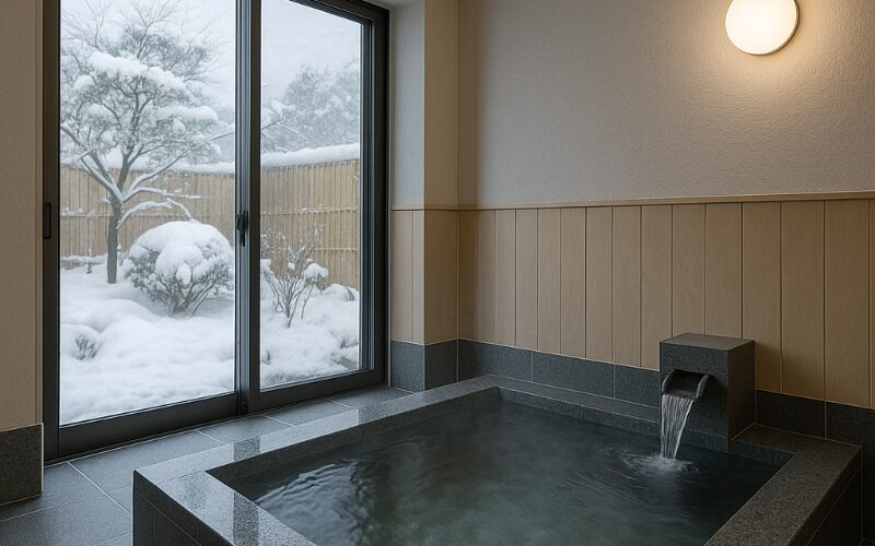 温泉旅館の貸切風呂（家族風呂）